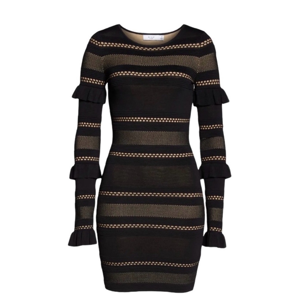 Ali & Jay Crazy Little Thing.Stretch Dress Black and Nude